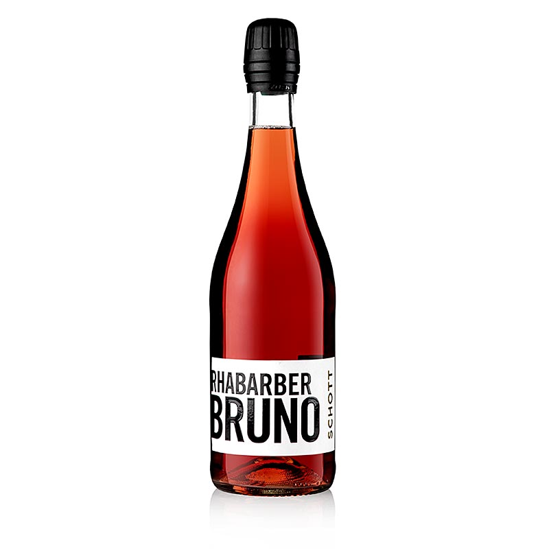 Bruno Rhabarbersecco, halbtrocken (feinherb), 5,5% vol., Schott - 750 ml - Flasche