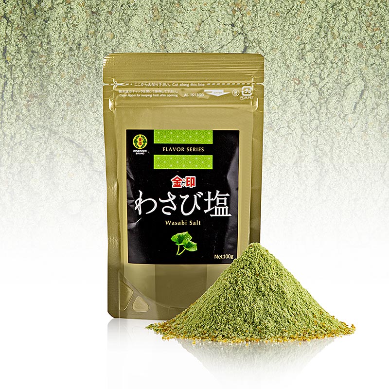 Wasabi Salz, Kinjirushi - 100 g - Beutel Wasabi Salz, Kinjirushi - 100 g - Beutel