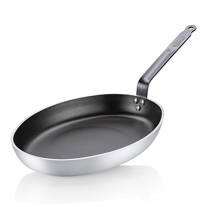 Fish Pan Oval, Non-Stick Choc Resto Induction, Ø36cm, de Buyer (8481.36) - 1 pc - foil