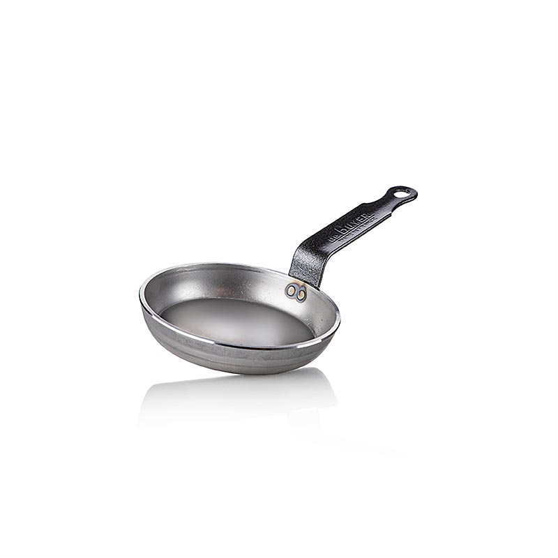 Blini pan CARBONE Plus, iron steel, Ø12cm, H2cm, de Buyer (5140.12) - 1 pc - 