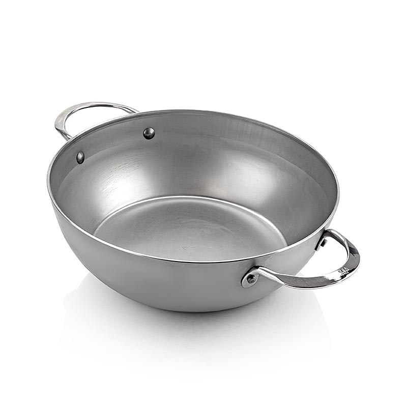 deBUYER Mineral B Element boerenpan / braadpan, 28cm, 2 handvatten, (5654.28) - 1 stuk - Tas