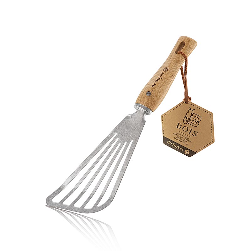 deBUYER B Bois spatula / spatula, stainless steel / wood (2701.07) - 1 pc - Bag
