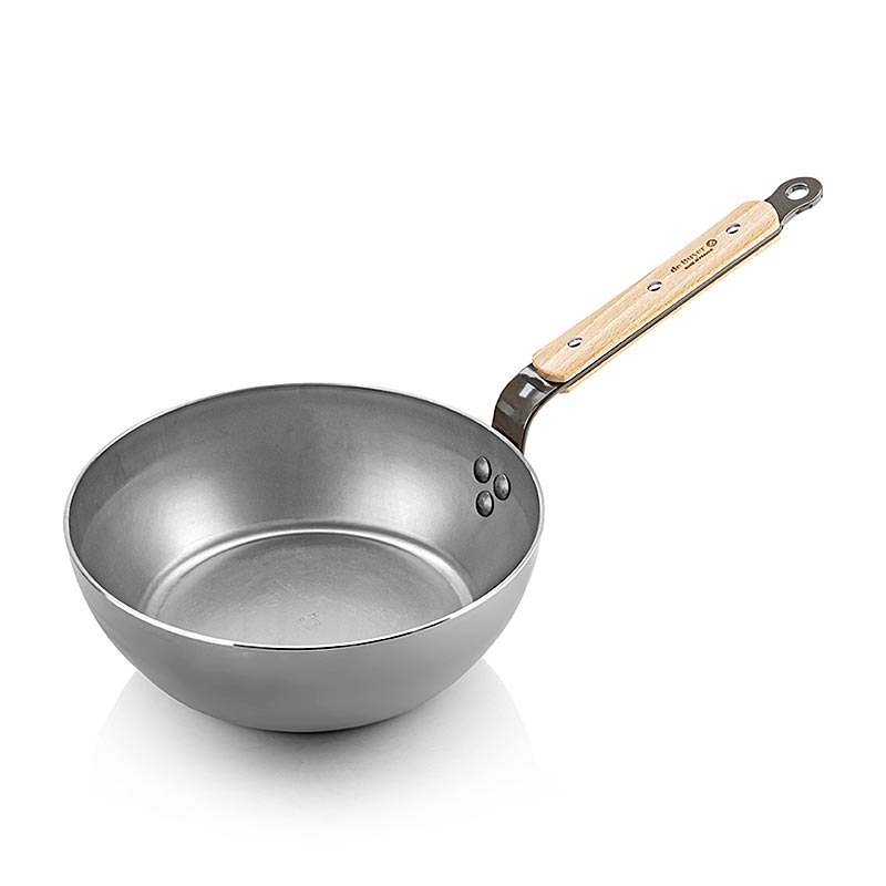 deBUYER Mineral B Bois farmer`s pot / frying pan, 24cm (5714.24), 1 pc, Bag