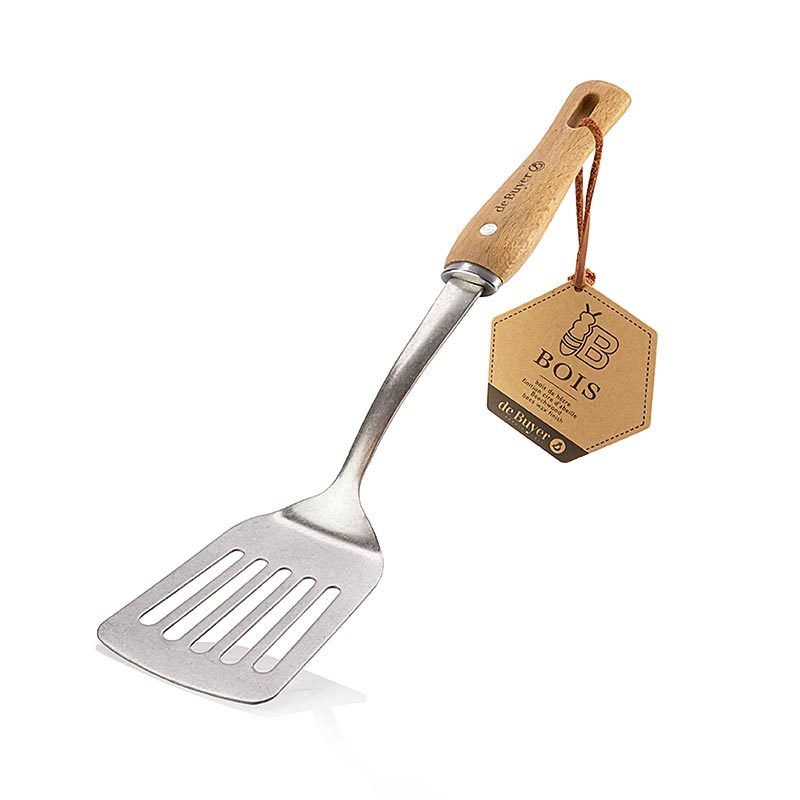 de Buyer B Bois Slotted Spatula