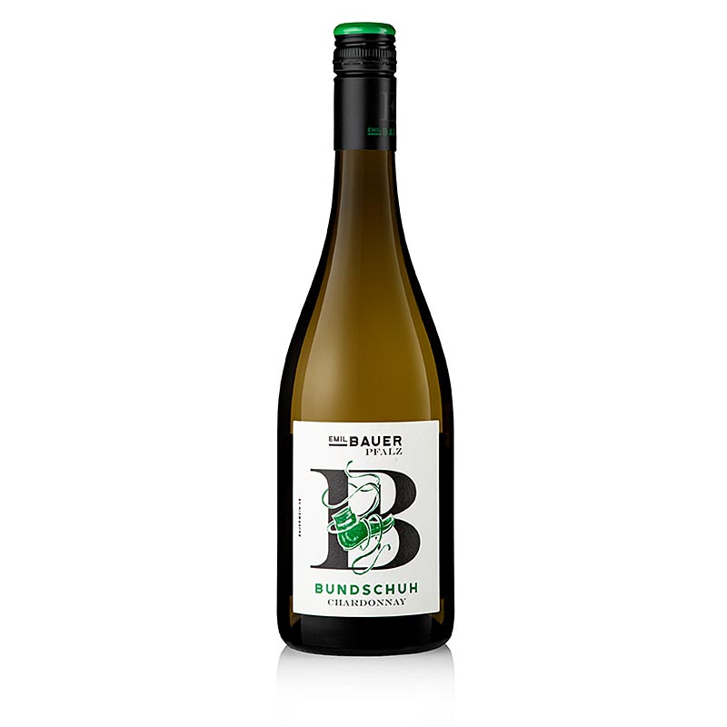 2021er Bundschuh Chardonnay, trocken, 12,5% vol., Emil Bauer & Söhne - 750 ml - Flasche