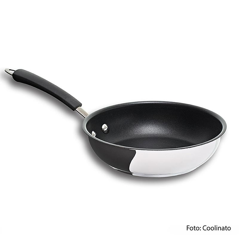 Edelstahl Bratpfanne, 20cm, Coolinato - 1 Stück - Karton Edelstahl Bratpfanne, 20cm, Coolinato - 1 Stück - Karton