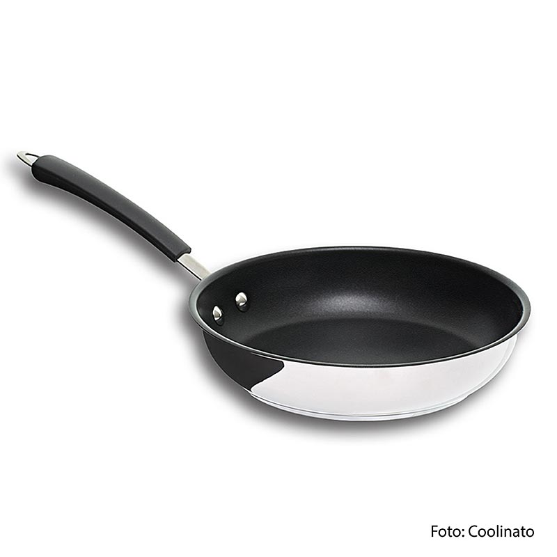 Edelstahl Bratpfanne, 24cm, Coolinato - 1 Stück - Karton Edelstahl Bratpfanne, 24cm, Coolinato - 1 Stück - Karton