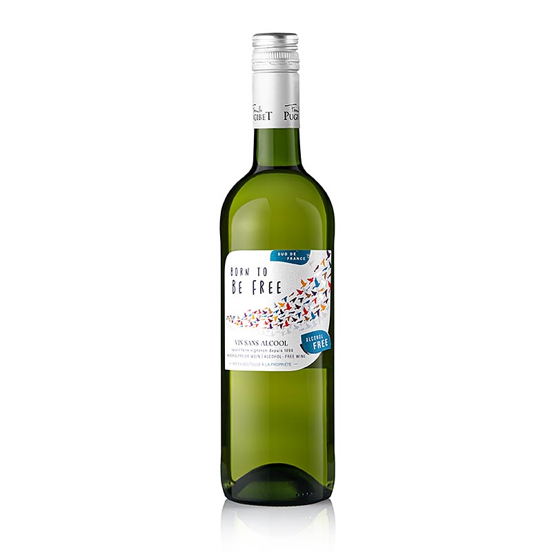 Born to be Free Vin Blanc Sans Alcool, La Colombette, 750ml, Bouteille