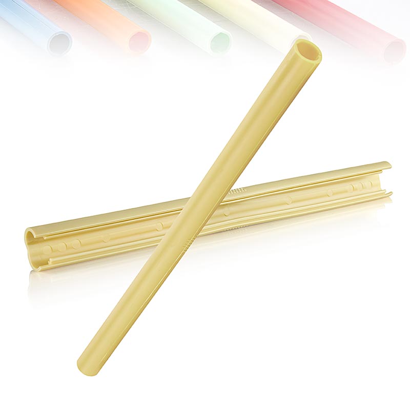 ClickStraw - reusable drinking straw, champagne - 10 pcs - box