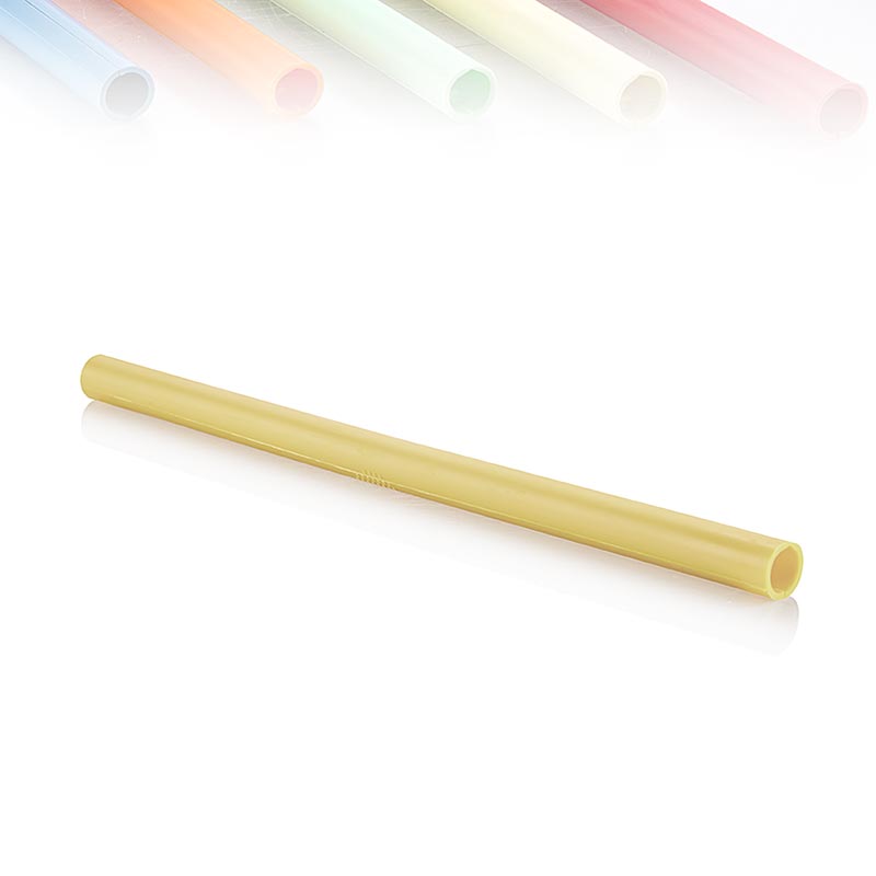 ClickStraw - reusable drinking straw, champagne - 10 pcs - box