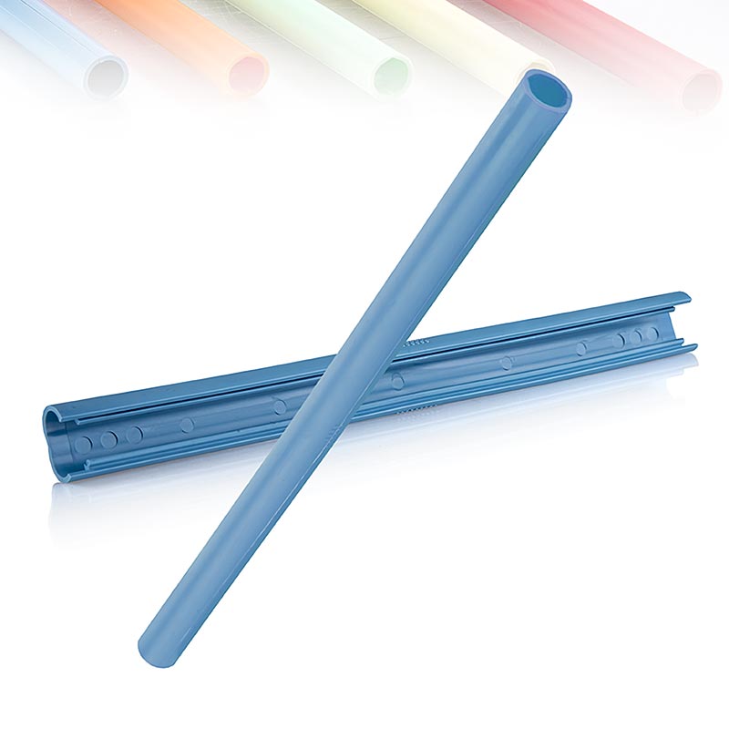 ClickStraw - reusable drinking straw, blue - 10 pcs - box