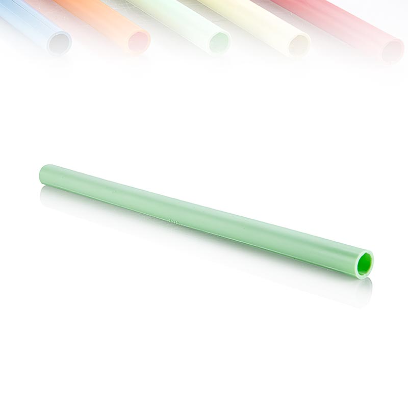 ClickStraw - reusable drinking straw, green - 10 pcs - box