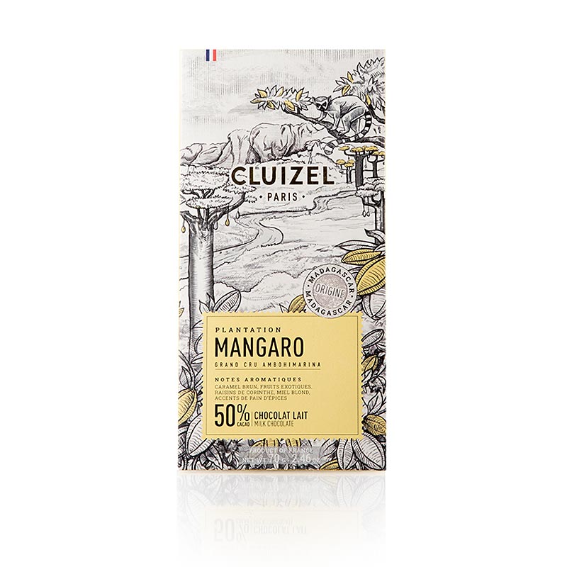 Chocolat Plantation Mangaro Lait 50%, Michel Cluizel (69191) - 70 grammes - boîte Chocolat Plantation Mangaro Lait 50%, Michel Cluizel (69191) - 70 grammes - boîte