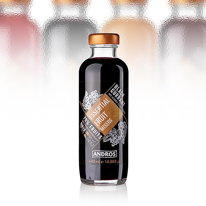 Essential Fruit Mixer - Schw. Johannisbeere(Bar-Fruchtzubereitung), Andros - 440 ml - Flasche