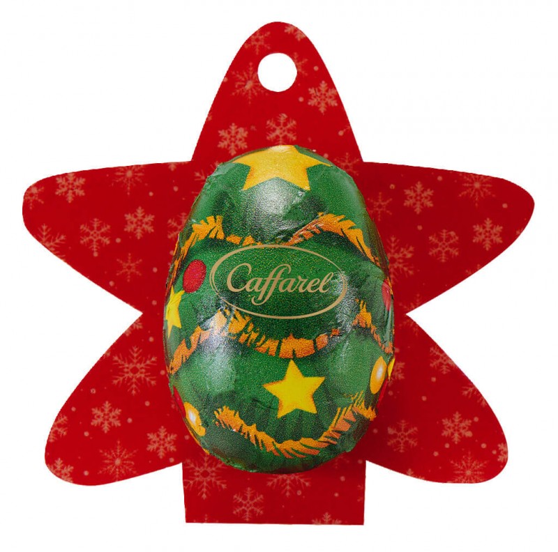 Christmas Tree Decoration, Display, Weihnachtsbaum Milchschokoladen-Aufhänger, Display, Caffarel - 48 x 10 g - Display