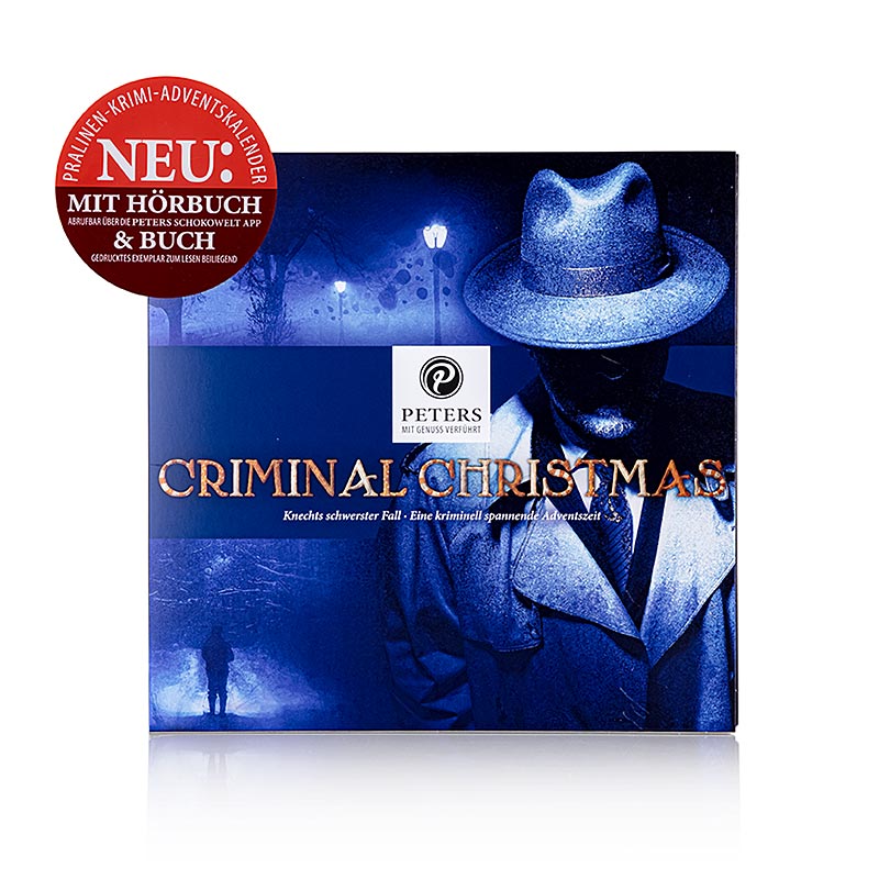 Calendrier de l`Avent Noel Criminel 5 - et livre, avec alcool, Peters - 255 g - boite