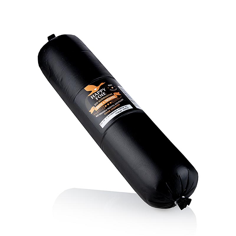 Happy Foie - andelever med hvid trøffel, rulle, EthicLine, ØKOLOGISK - 500 g - vakuum Happy Foie - andelever med hvid trøffel, rulle, EthicLine, ØKOLOGISK - 500 g - vakuum