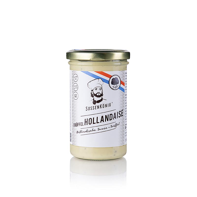Sossenkönig - Trüffelhollandaise, küchenfertige Sauce - 250 ml - Glas Sossenkönig - Trüffelhollandaise, küchenfertige Sauce - 250 ml - Glas