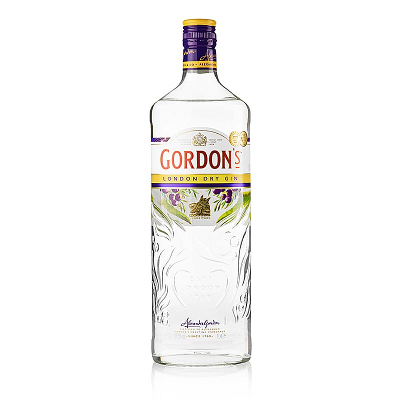 Gordons Gin, 37,5%. - 1 l - Bottle