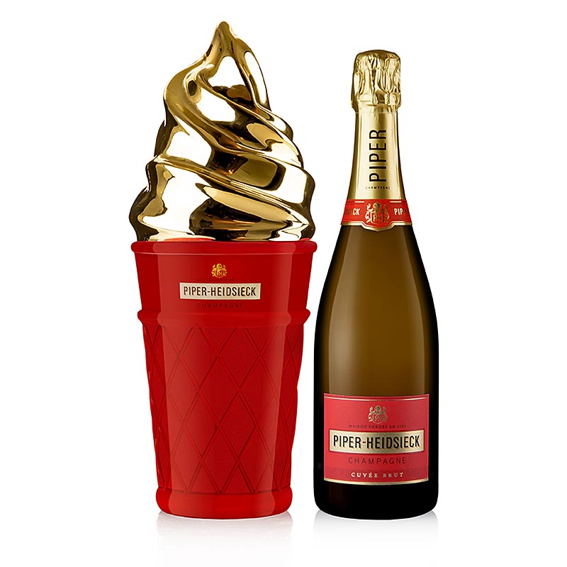Champagner Piper Heidsieck brut in Ice Cream Edition Coolbox, 12% vol. - 750 ml - Flasche