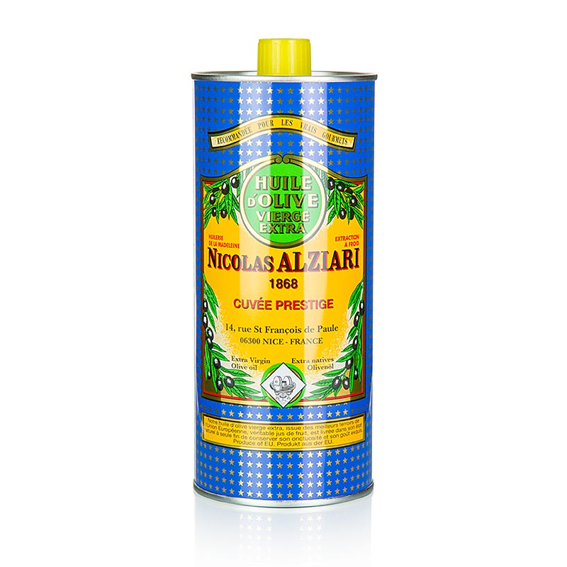 Ekstra jomfru olivenolie, Fruite Douce, mild, Alziari - 1 liter - kan