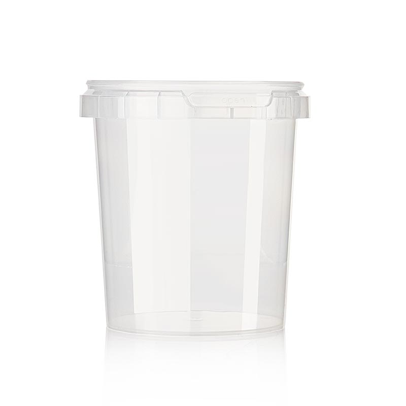 Plastkrukke Circlecup, rund, UDEN låg, Ø 95x120mm, 520ml - 1 stk - Pap