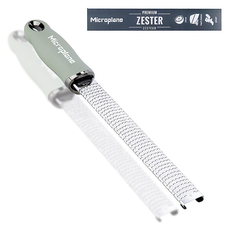 Premium Classic - stick, zest grater, handle sage green /soft-touch - 1 pc - loose