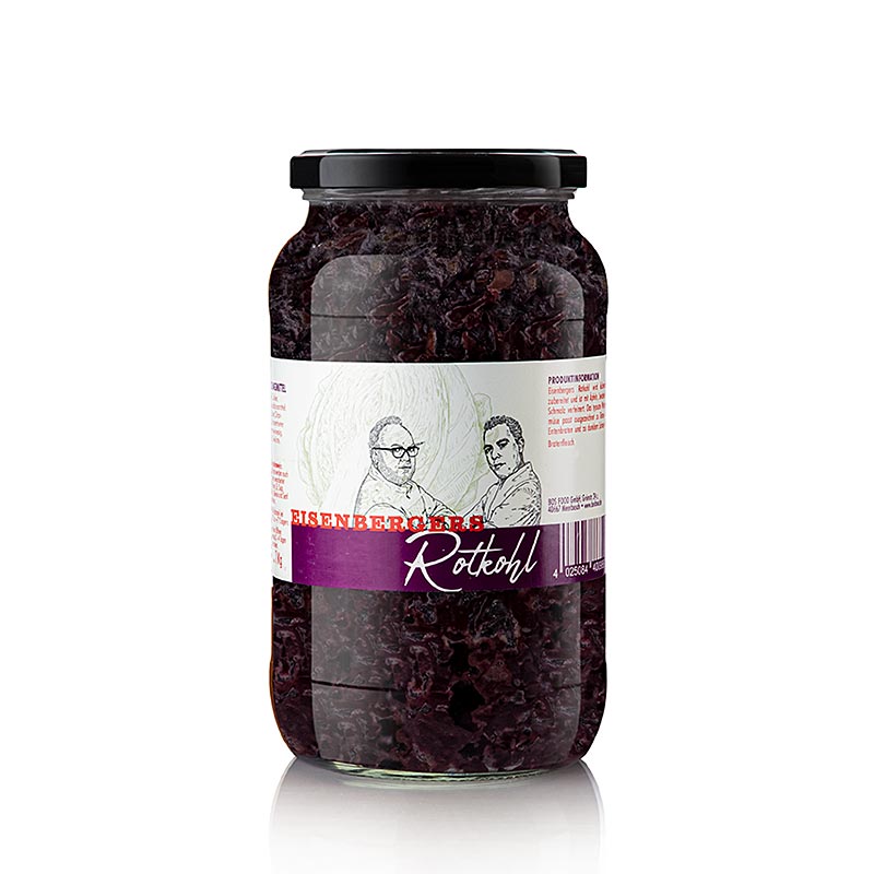 Eisenberger`s Rotkohl, mit Äpfeln, Schmalz & Zwiebeln, Wintersaison - 1 kg - Glas