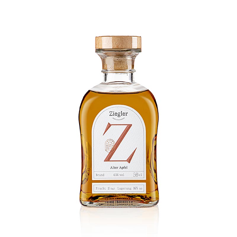 Old apple brandy, 43% vol., Ziegler - 500ml - Bottle