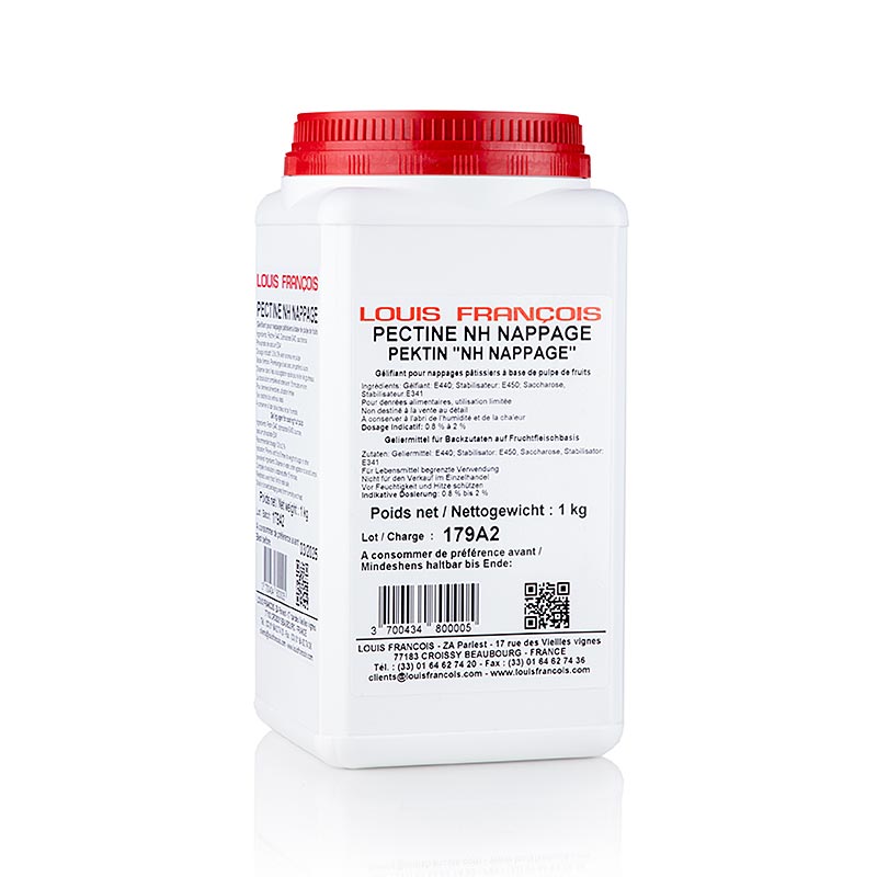 Pektin - Pectine NH - Nappage, Geliermittel universal u. Überguss mit Fruchtmark - 1 kg - Pe-dose