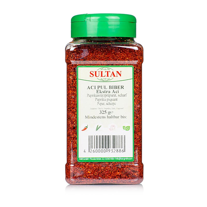 Pul Biber, türkische Chili Würzzubereitung - 325 g - Dose