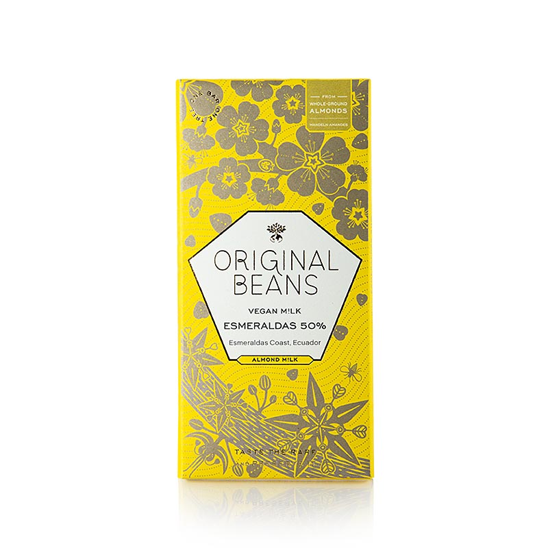 Esmeralda`s VEGAN M!LK, 50% cocoa, chocolate bar, original beans, ORGANIC - 70g - paper