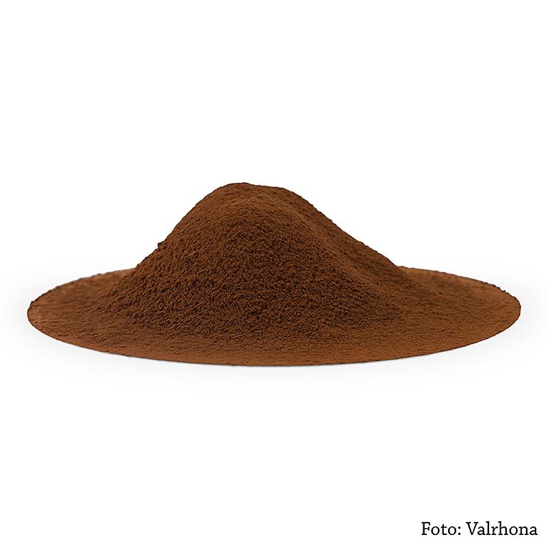 Cacaopoeder, licht ontolied, 20-22% cacaoboter, Valrhona - 3kg (3x 1kg zak) - Karton