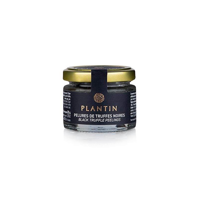 Winter truffle (Tuber Melanosporum), pelures, truffle shells and slices, plantin - 30g - can Winter truffle (Tuber Melanosporum), pelures, truffle shells and slices, plantin - 30g - can