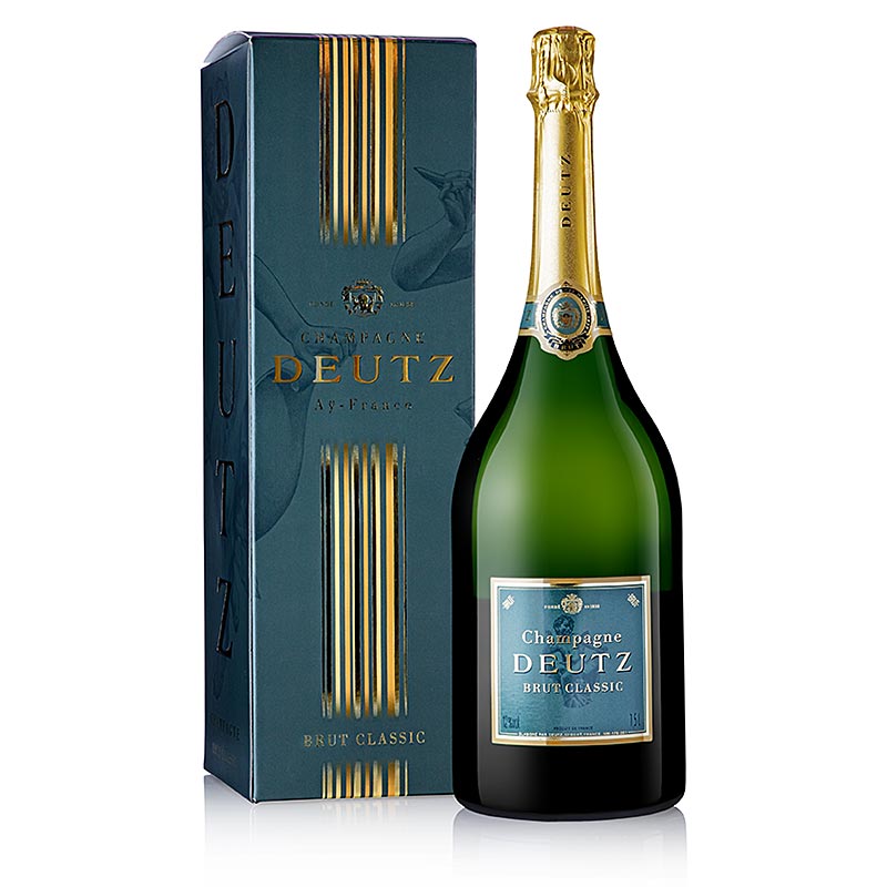 Champagne Deutz Brut Classic, 12% vol., i GP, Magnum - 1,5 l - Flaske