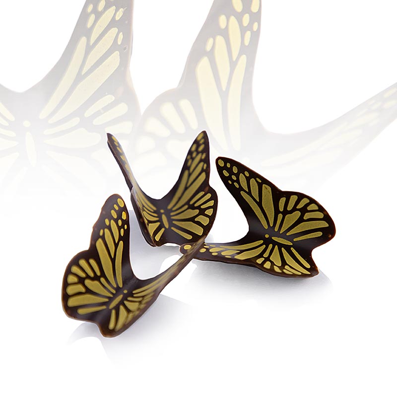 Butterfly chocolate topper, dark, Dobla (77568) - 286 g, 120 pcs - Cardboard