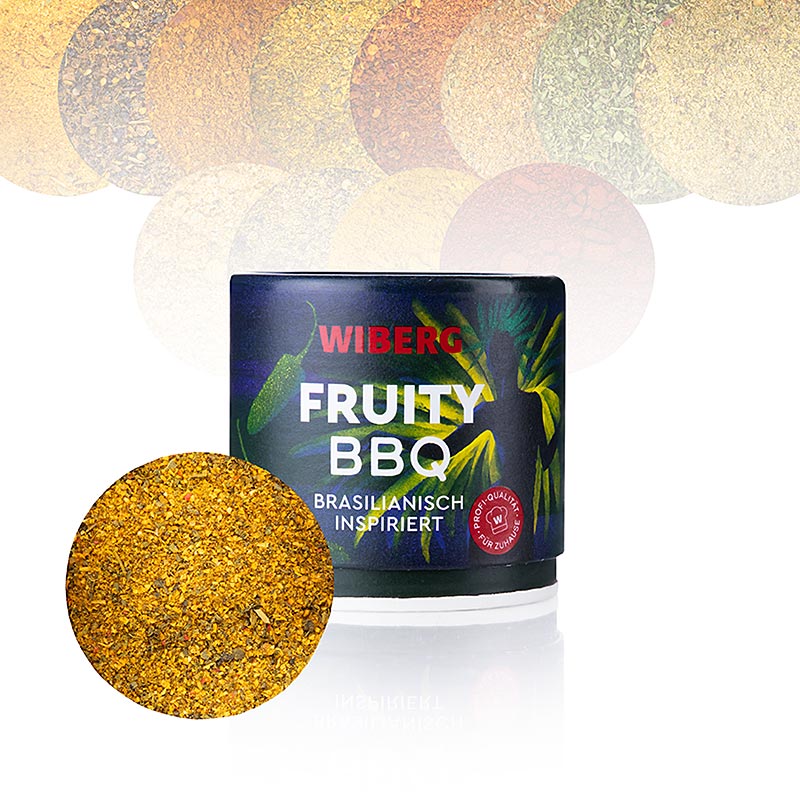 Wiberg Fruity BBQ, mélange d`épices d`inspiration brésilienne - 95g - boîte à arômes