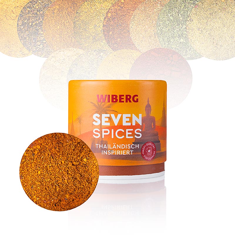 Wiberg Seven Spices, thai-inspireret blanding af krydderier - 100 g - aroma boks