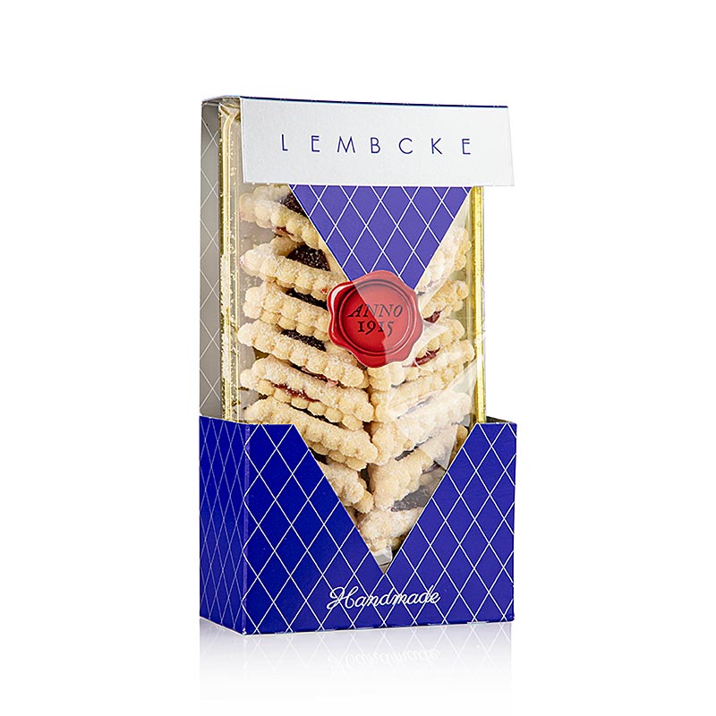 Koekjes Boombes, frambozenpartjes, Lembcke - 85g - blaar