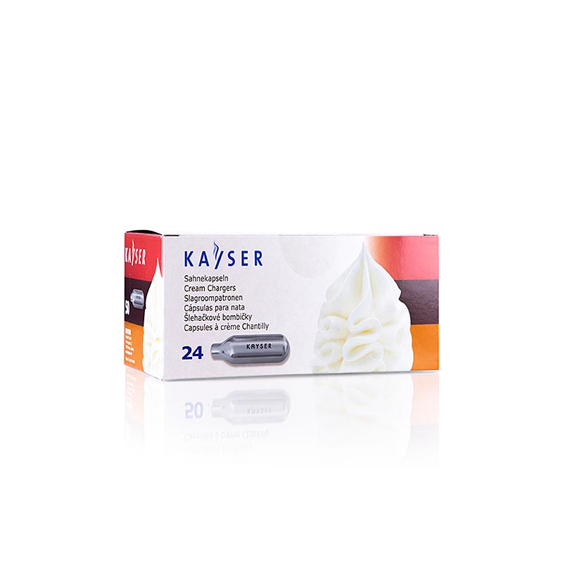 Disposable cream capsules, for all common systems, Kayser - 24 hours - carton