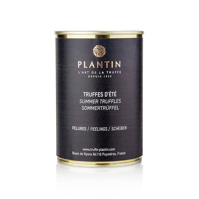 Summer Truffle Pelures, Truffle Shells / Slices, Plantin - 210g - can Summer Truffle Pelures, Truffle Shells / Slices, Plantin - 210g - can