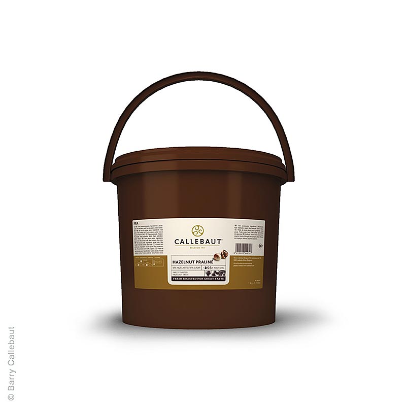 Praline Masse Haselnuss 50%, gesüßt, Callebaut - 5 kg - Eimer