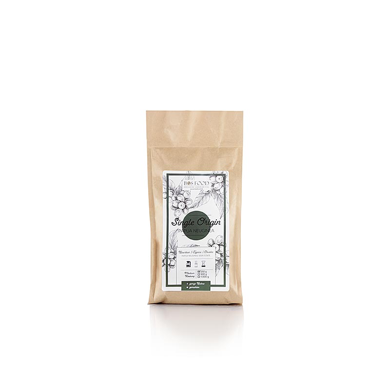 Café d`origine unique - Papua Neuginea, grains entiers - 250g - sac