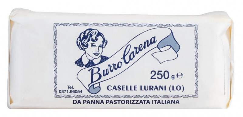 Burro, smør, Caseificio Carena - 250 g - stykke