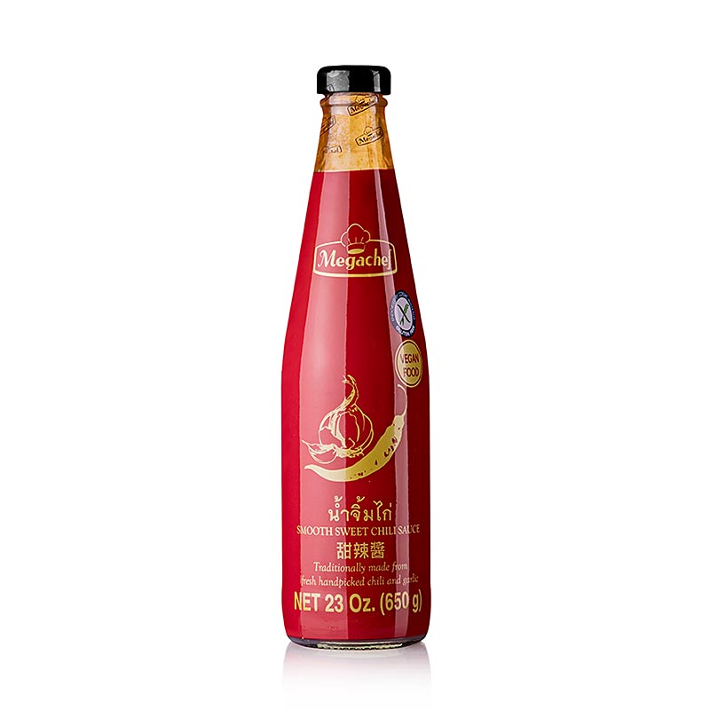 Sauce chili douce Megachef, sans gluten, végétalienne - 650ml - Bouteille