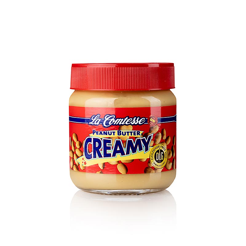 Peanut paste, creamy, La Comtesse - 350g - Glass