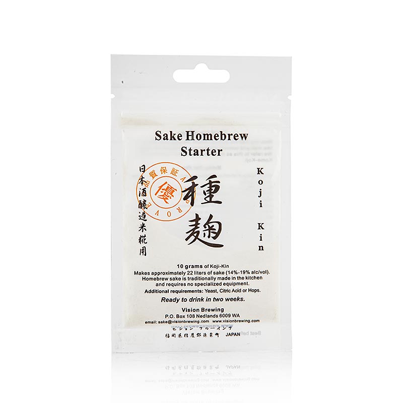 Koji-Kin Cultuur, Sake Starter Cultuur, Poeder - 10g - tas