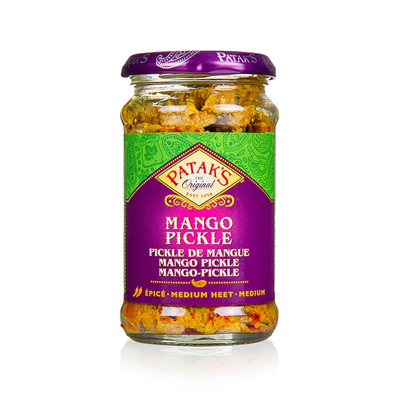 Mango Pickles, medium, Patak`s - 283 g - Glas