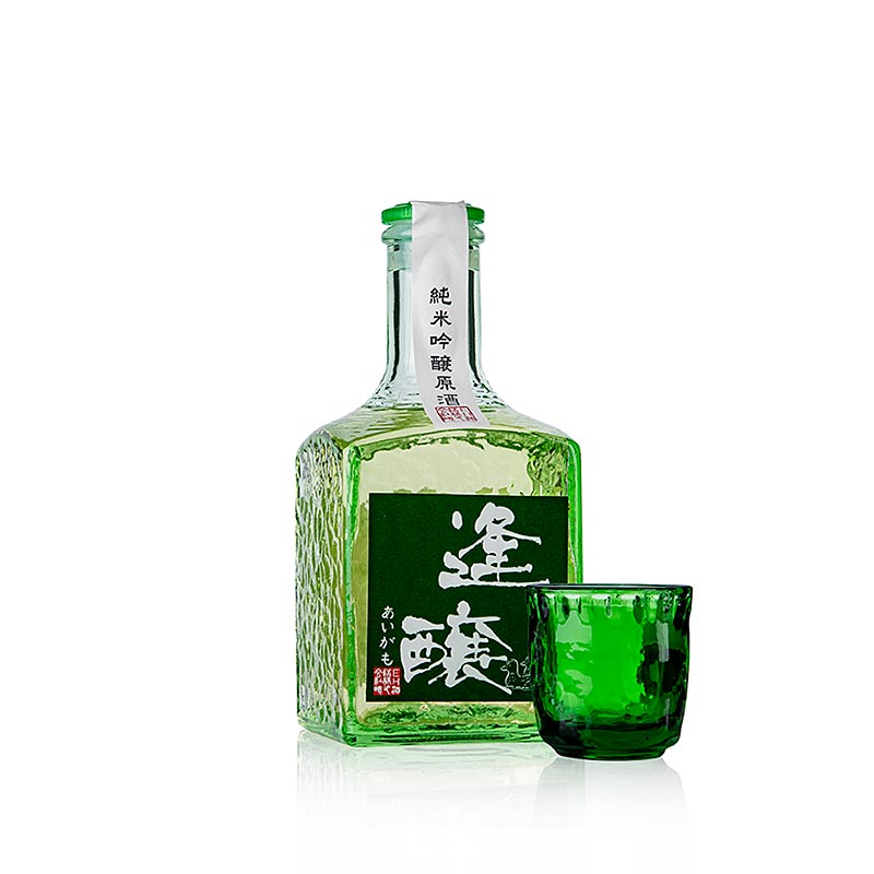Suien Aigamo Junmai Ginjo Genshu Sake, 18% vol. - 300 ml - Flasche