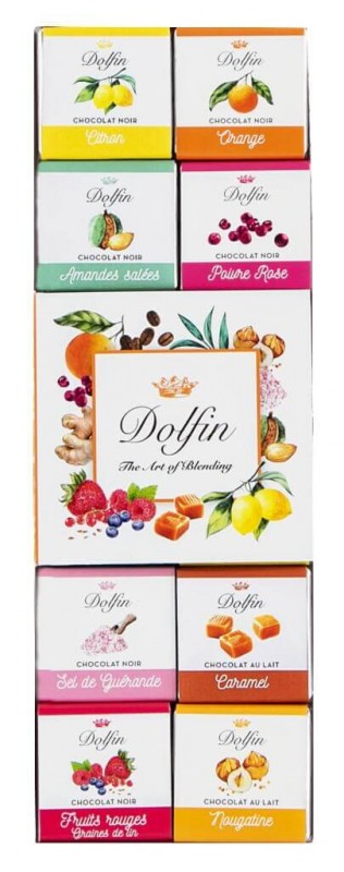 Carre 24, Geschenkpackung, Panache, Sortiment mit 24 Napolitains, Dolfin - 108 g - Packung Carre 24, Geschenkpackung, Panache, Sortiment mit 24 Napolitains, Dolfin - 108 g - Packung